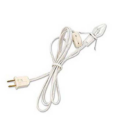 Clear C7 Light With White Cord